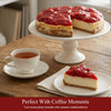 Andy Anand sugar-free strawberry cheesecake served on a plate, stevia sweetened and keto-compatible
