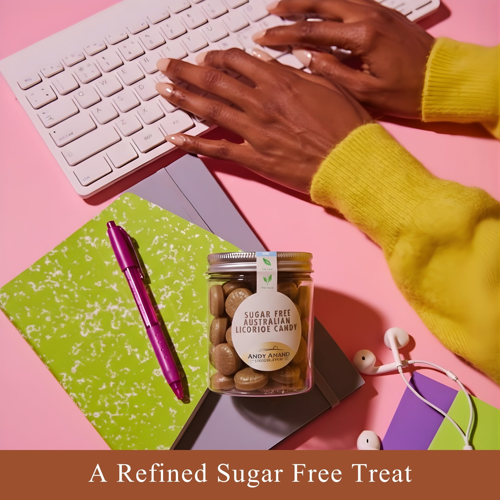 Andy Anand Sugar-Free Australian Licorice Hard Candy – Stevia Sweetened, 7 oz