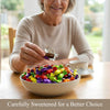 Assorted Italian fruit hard candy pieces in sugar-free variety, gluten-free and keto-friendly