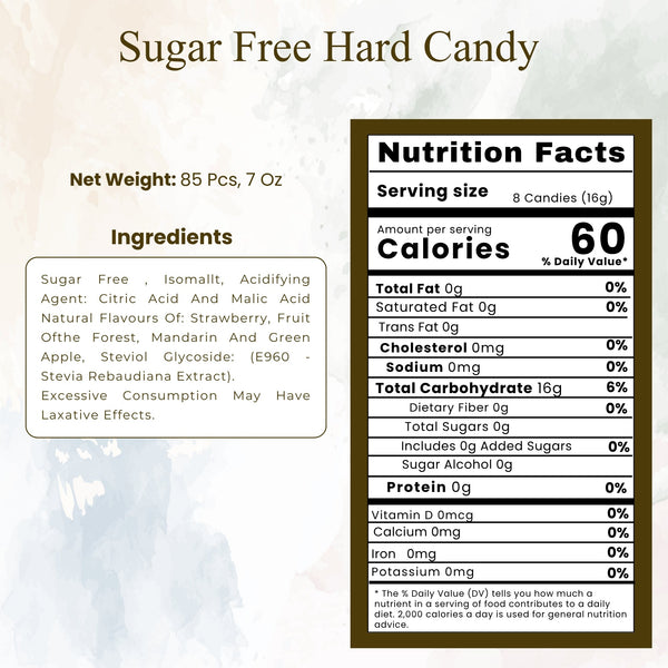 Andy Anand Sugar-Free Italian Fruit Hard Candy – 85 pc, 7 oz Stevia Sweetened Gift Box
