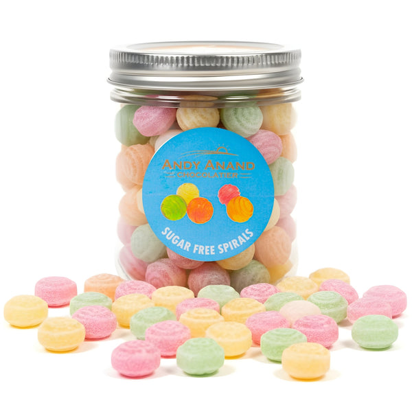 Sugar-Free Hard Candy Spirals – Stevia Sweetened, 220 Pieces (7 oz)