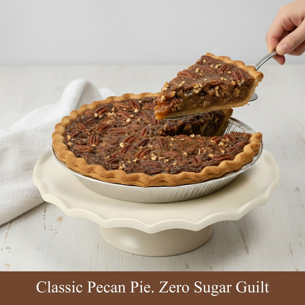 Sugar-Free Dark Chocolate Pecan Pie – 2 lb Artisan Dessert by Andyanand