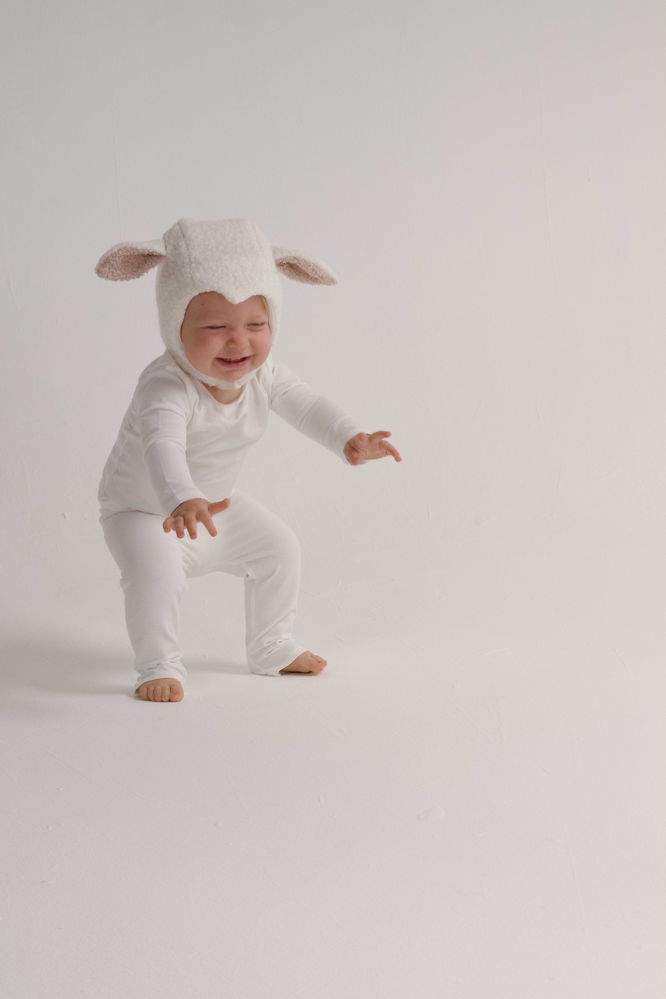 Baby White Sheep Halloween Costume – Soft Cotton Lamb Outfit