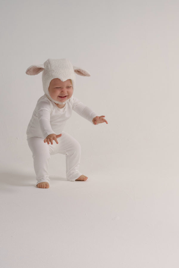 Baby White Sheep Halloween Costume – Soft Cotton Lamb Outfit
