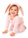 Pink Bunny Costume with lop-eared bonnet and fluffy tail by Band of the Wild