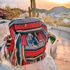 Recycled Travel Backpack Delhi - Upcycled Burlap Rice Bag