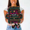 Mini Recycled Travel Backpack Dana made from upcycled burlap rice bags