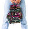 Mini Recycled Travel Backpack Dana - Upcycled Burlap Bag