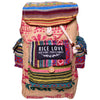 Front view of the Mini Recycled Travel Backpack Agra by Rice Love