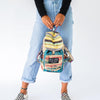 Mini Recycled Travel Backpack Goa styled as an everyday travel bag