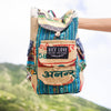 Mini Recycled Travel Backpack Goa - Upcycled Burlap Bag