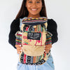 Mini Recycled Travel Backpack Mumbai made from upcycled burlap rice bags
