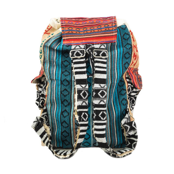 Recycled Travel Backpack Chennai with visible straps and pockets