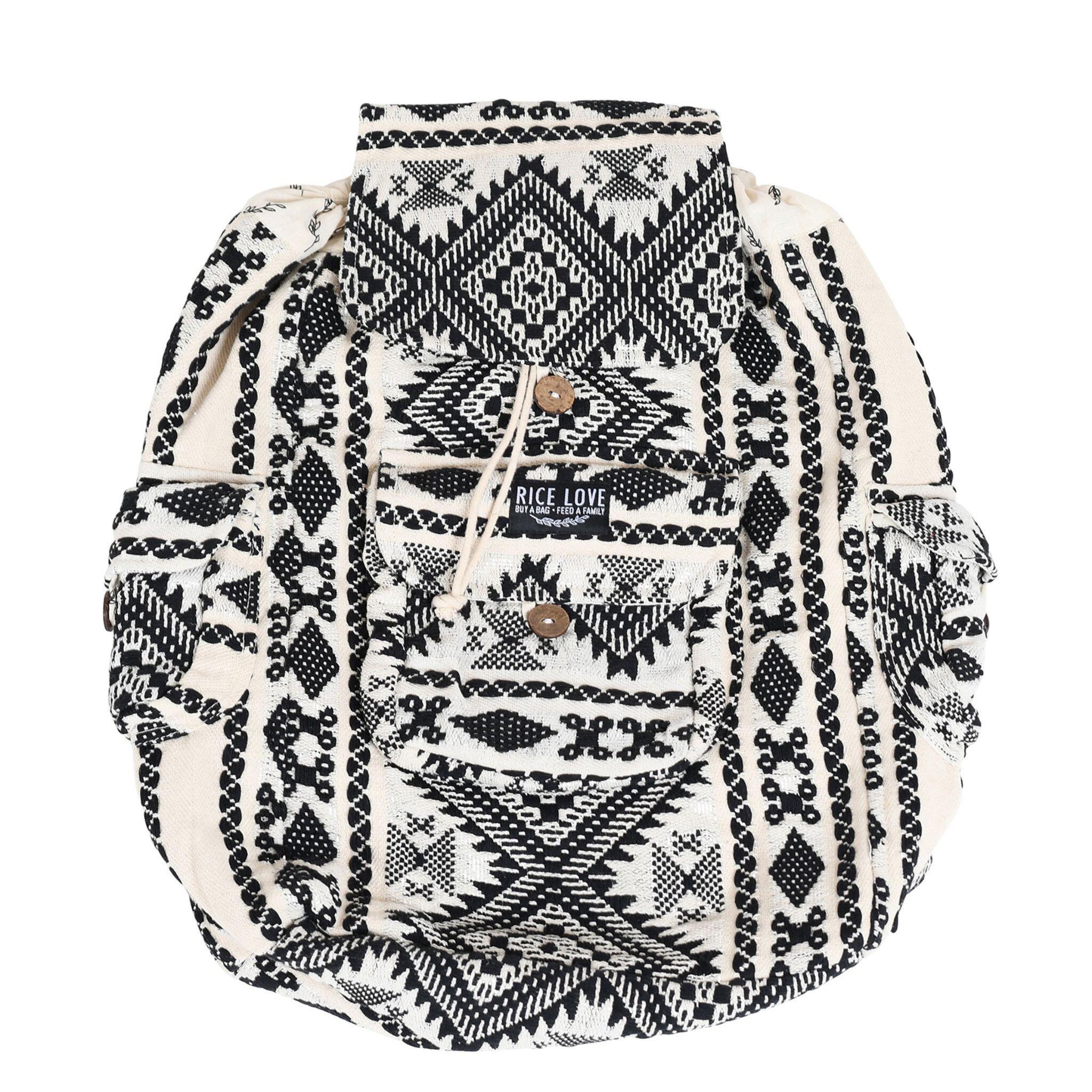 Recycled Travel Backpack Dainik - Upcycled Jute Rice Bag
