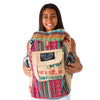 Recycled Travel Backpack Jaipur made from upcycled burlap rice bags