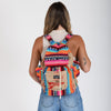Ravi Recycled Travel Backpack, one-of-a-kind design from recycled rice sacks