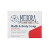 Peppermint scented Bath & Body Soap Bar in plastic-free paperboard box by Meliora Cleaning Products