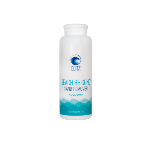 Cool down & remove sand easily! OLITA Beach Be Gone Cool Surf absorbs moisture & removes sand. Gentle formula, travel-friendly - Shop now!