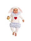 White Rabbit costume gold-tone pocket watch with chain detail