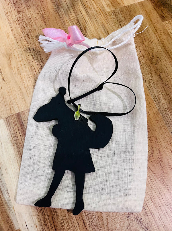 Adorno navideño de ardilla - Ecológico, Cero Residuos, sin plástico, hecho a mano