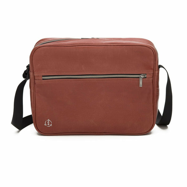 Groovy Messenger Bag in red made from 100% recycled material by IKI by Smateria