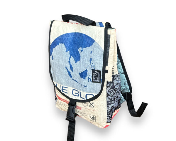 Venture Pack: Eco-friendly backpack made from upcycled & recycled materials. Perfect size for everyday use. Shop sustainable!  pen_spark
