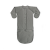 Gray baby sleeping bag on a white background