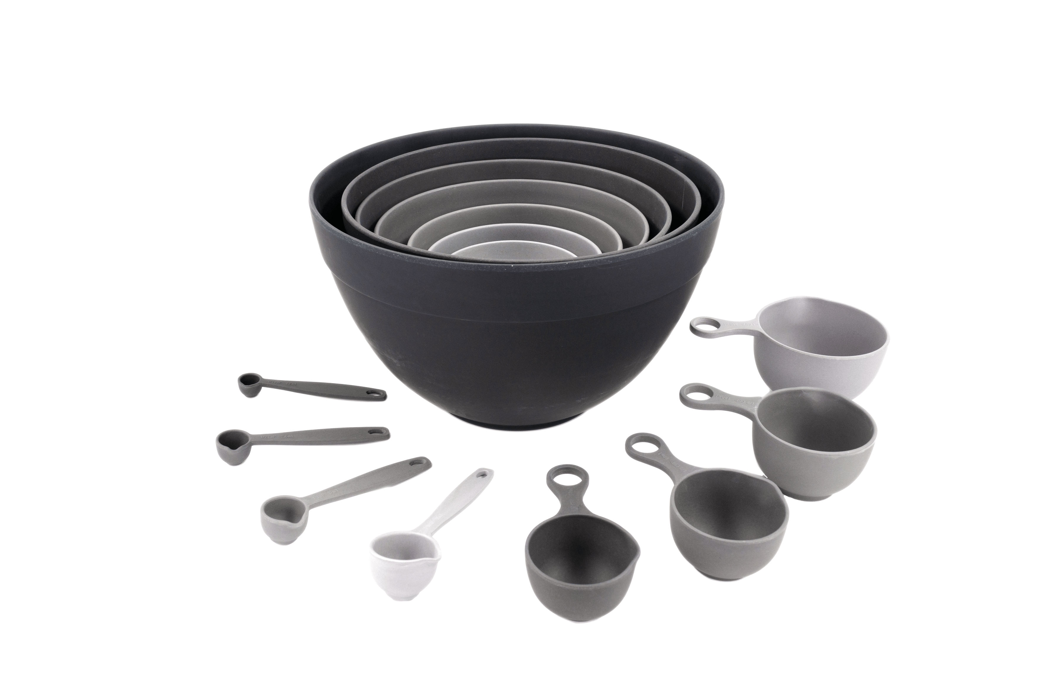 Bamboozle Home Baking Bundle: Nested bowls, measuring cups & spoons! Eco-friendly tools for organized, delicious baking. Shop now & master your craft!