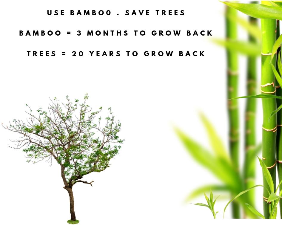 Reusable Bamboo Paper Towels | Tree-Free, Washable Rolls 4-Pack