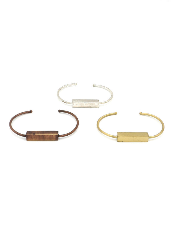 Bar Brushed Metal Cuff – Fair Trade, Nickel-Free | Fair Anita