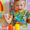 Honeysticks Bath Drops Color Magic 27-pack in reusable tin — food-grade fizzy bath drops for children
