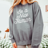 Be A Nice Human Lightweight Fleece Sweatshirt