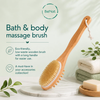 Natural Boar Bristle Bath & Body Massage Brush – Wooden Long Handle