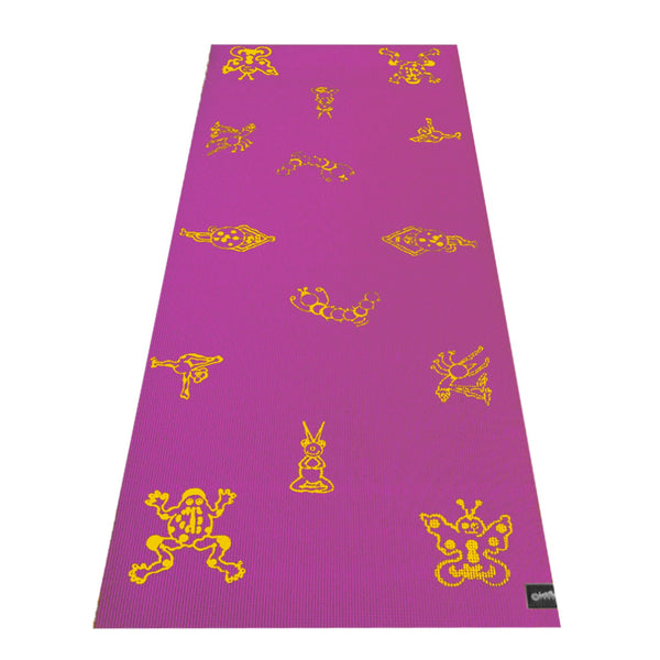 Durable Kid's Sticky Yoga Mat with Fun Designs - Eco-Friendly – Hot Pink