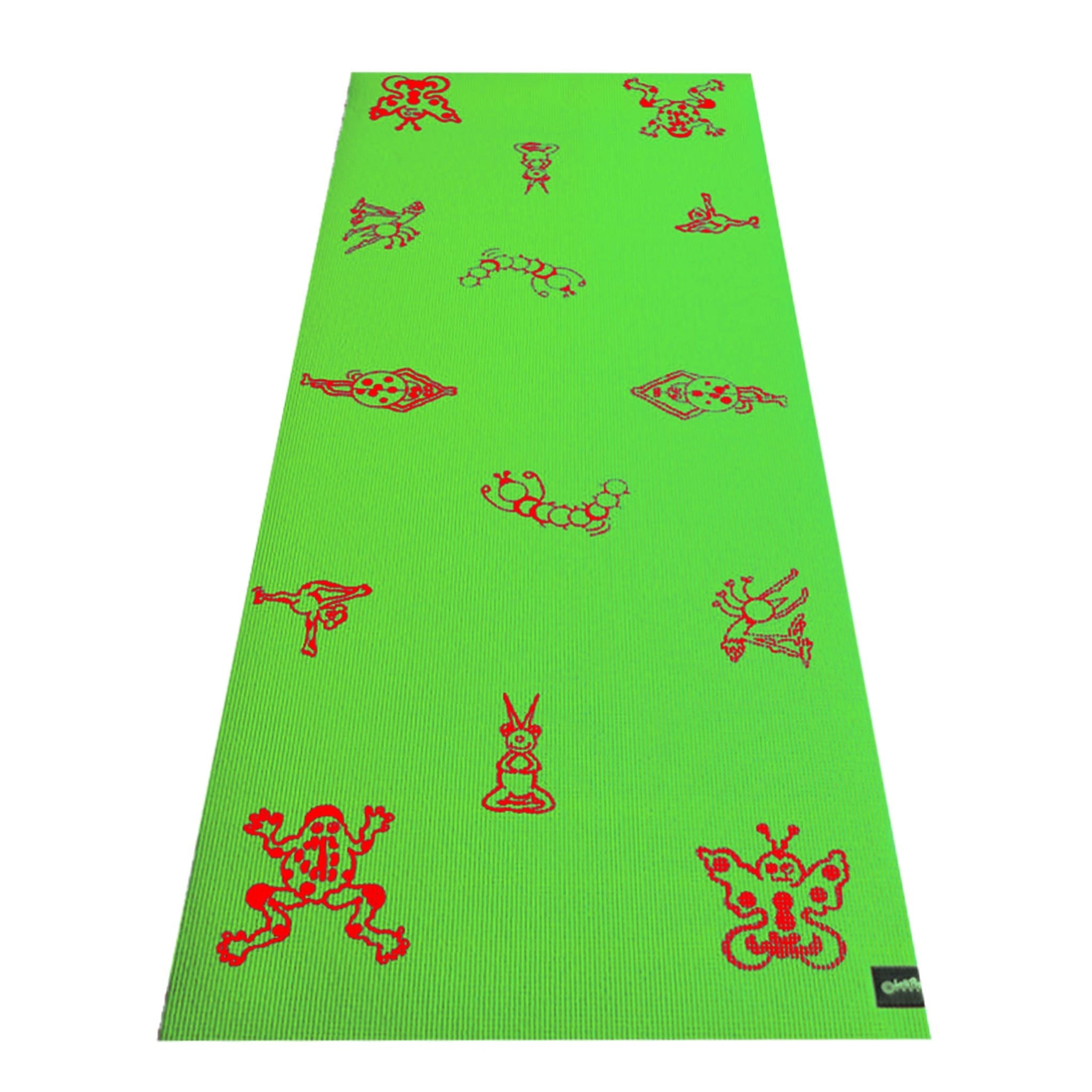 Durable Kid's Sticky Yoga Mat with Fun Designs - Eco-Friendly – Hot Pink