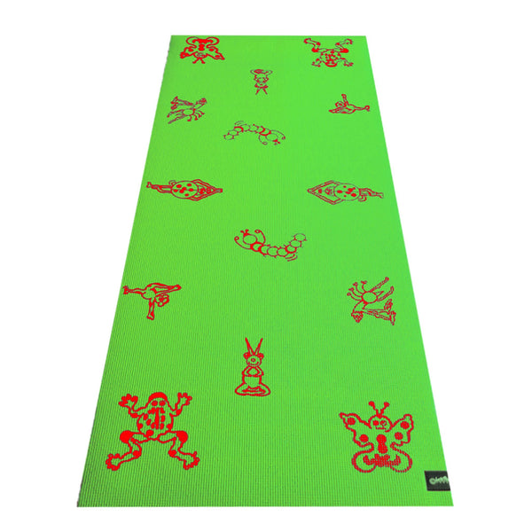 Durable Kid's Sticky Yoga Mat with Fun Designs - Eco-Friendly – Hot Pink