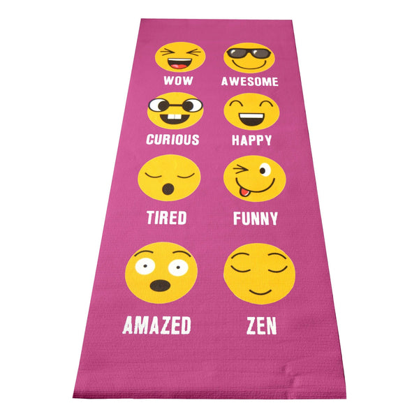 Durable Kid's Sticky Yoga Mat with Fun Designs - Eco-Friendly – Hot Pink