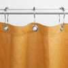 Bean Products natural linen shower curtain in citron for bath, tub and stall sizes