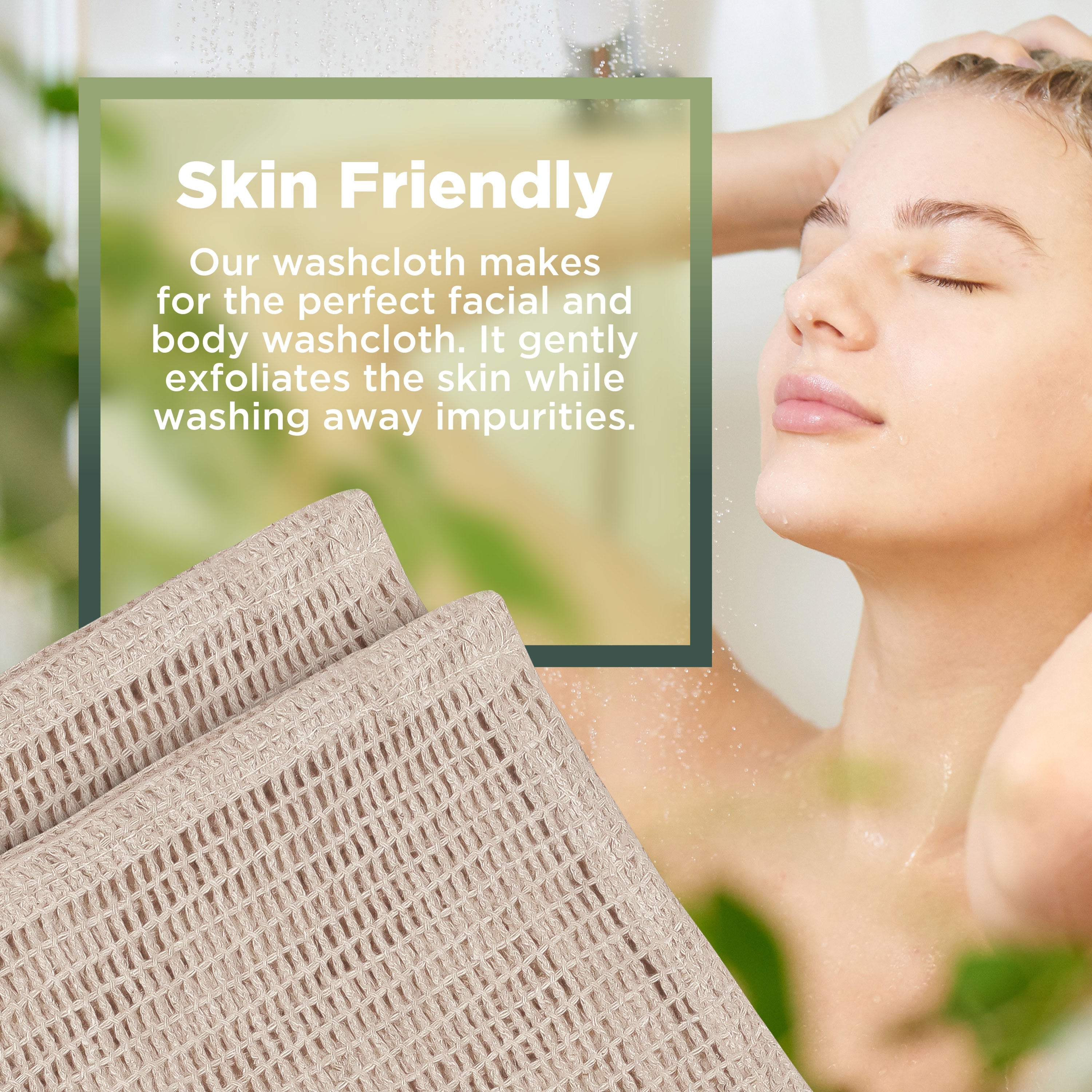 Hemp and organic cotton washcloth by Bean Products — eco-friendly and quick-dry