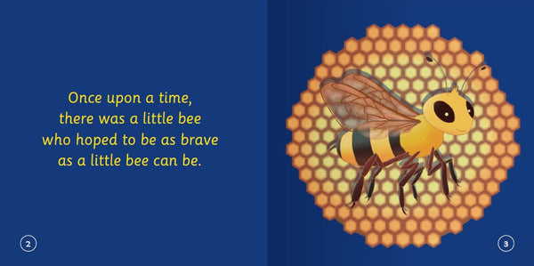Illustrated interior pages of The Bee Who Could Not Choose Her Flower showing story scenes and reflective activity prompts for kids