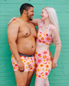 Thunderpants USA Luna y Sol bike shorts — 90s inspired celestial print, made in Oregon