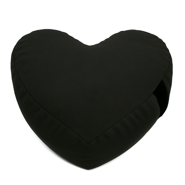 Heart Shaped Zafu Meditation Cushion - Cotton & Buckwheat Hulls