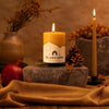 Hand-Dipped Beeswax Taper Candles – 100% Pure Beeswax, 1 Pair