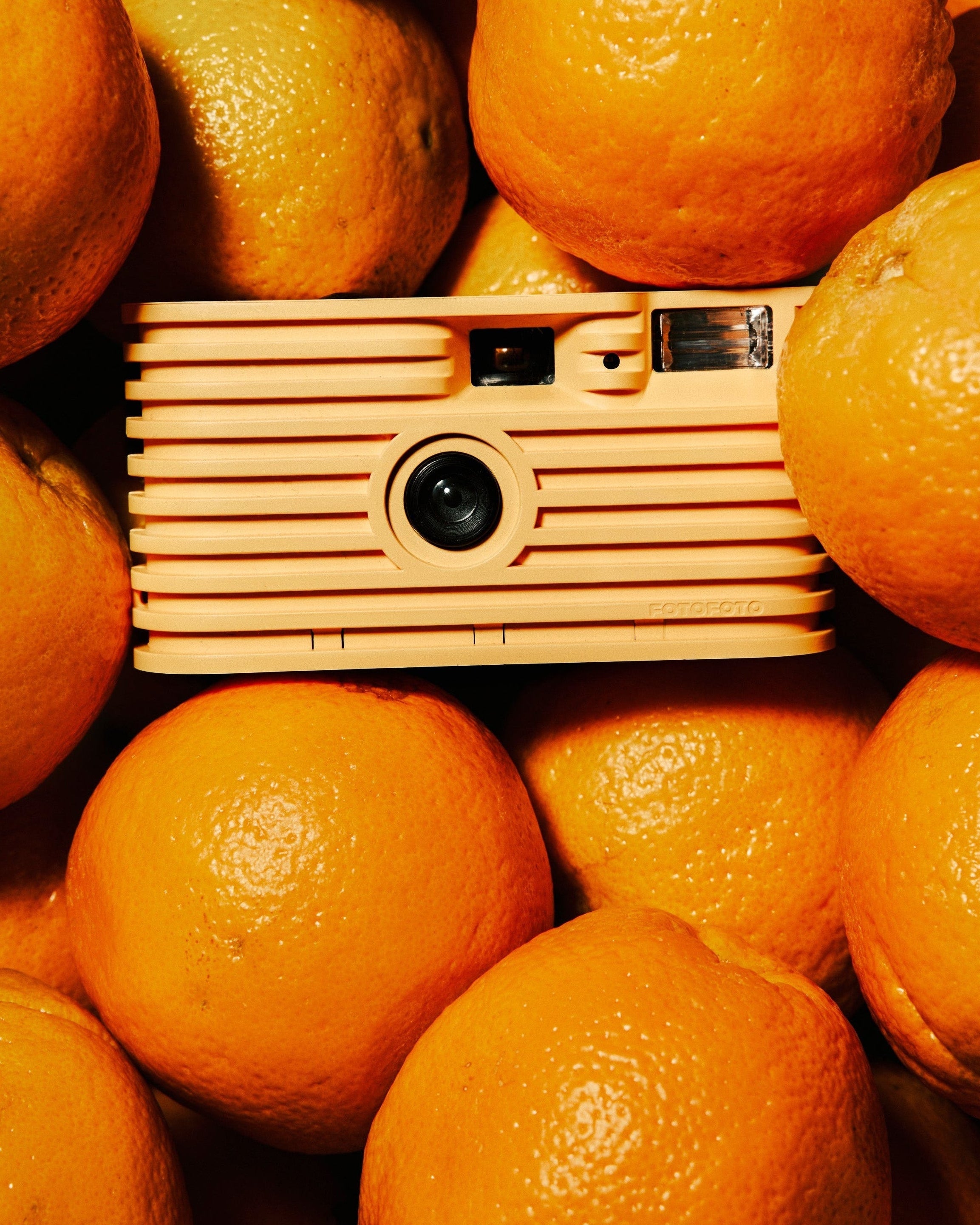 FOTOFOTO FF-1 Zero-Waste 35mm Film Camera – 100% Recycled, Orange