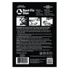 Back label of Boot-Fix Glue BLACK showing usage directions