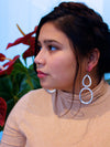 Fair Anita Bouldering Earrings in silver-plated finish, side product view
