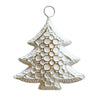 EverWrap metal tree charm paired with an EverBow on a reusable eco-friendly gift wrap bag