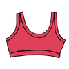 Thunderpants Pomegranate Punch Bralette in dusty coral-pink, product flat lay