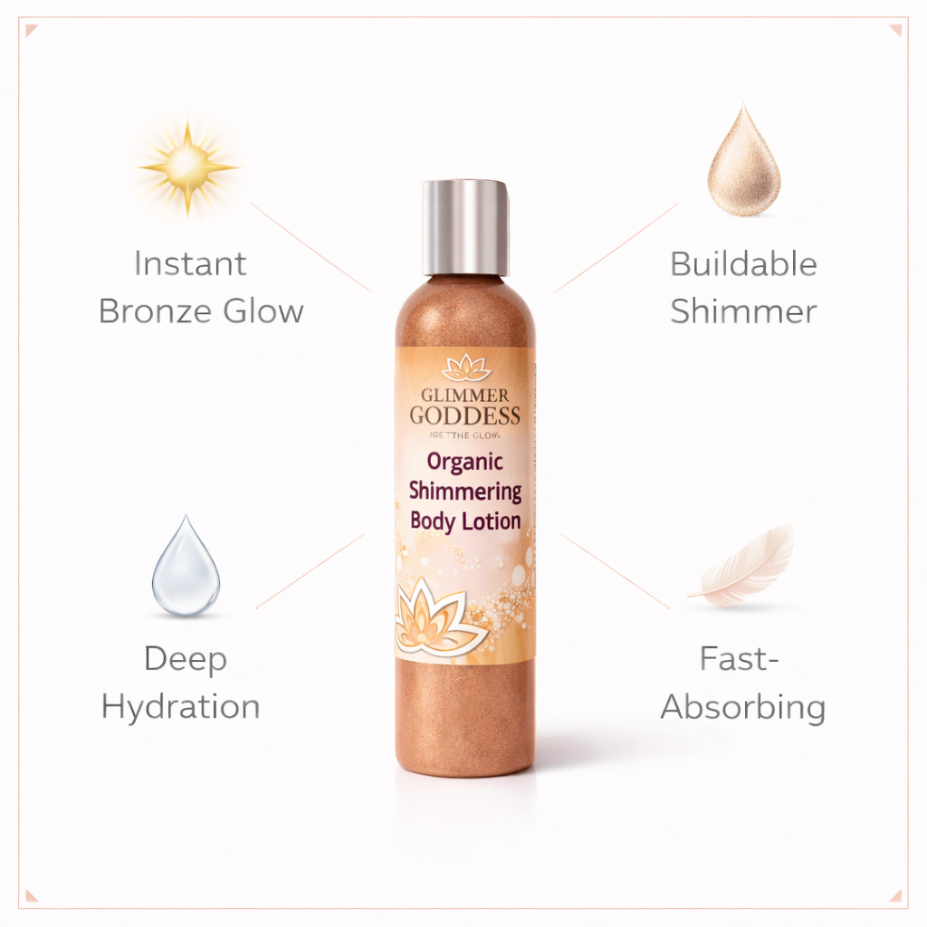 🌿 Organic Bronze Shimmer Body Lotion