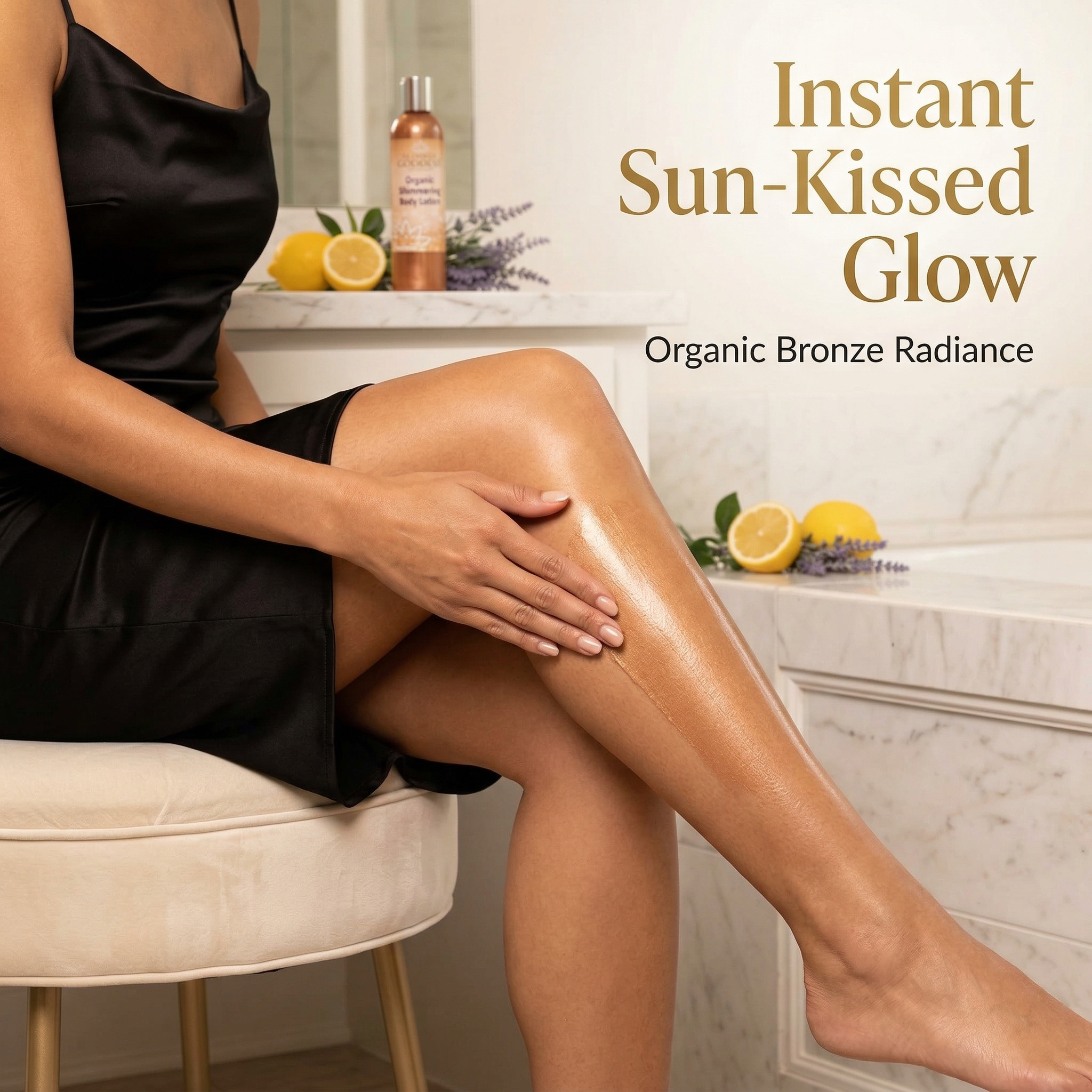 🌿 Organic Bronze Shimmer Body Lotion